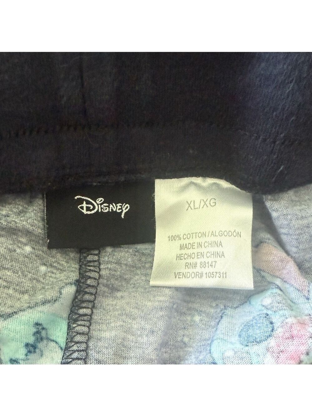 Disney Stitch Size XL Blue Pajama Pants - Picture 4 of 4